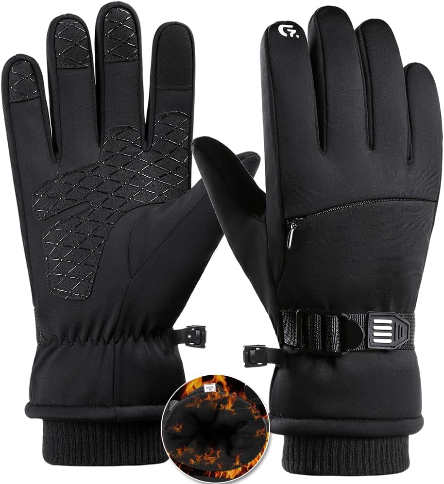 Winter Gloves for Men Women, Cold Weather Gloves for Skiing Snow Glove, Thermal Waterproof Gloves Windproof Warm Gloves for Outdoor Running,Cycling,Hiking, Driving, Freezer Work