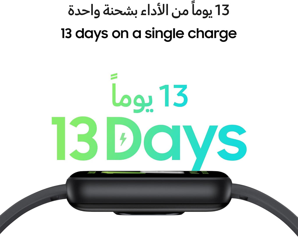 SAMSUNG Galaxy FIT 3 [2025, 40MM] 1.6" AMOLED Display | IP68 Water Resistant | 14 Days Battery Life | 100+ Watchfaces | 100+ Exercise Modes | International Model (Fast Charger Bundle, Black)
