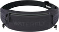 WATERFLY Running Belt Fanny Pack, Runner Race Belt with Bib Clip Dark Gray