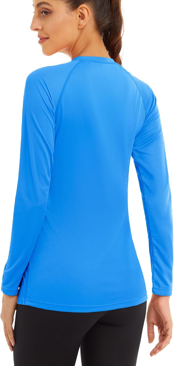 MAGCOMSEN Women's Long Sleeve Shirts UPF 50+ Sun Protection Shirts for Hiking Fishing Workout Rash Guard