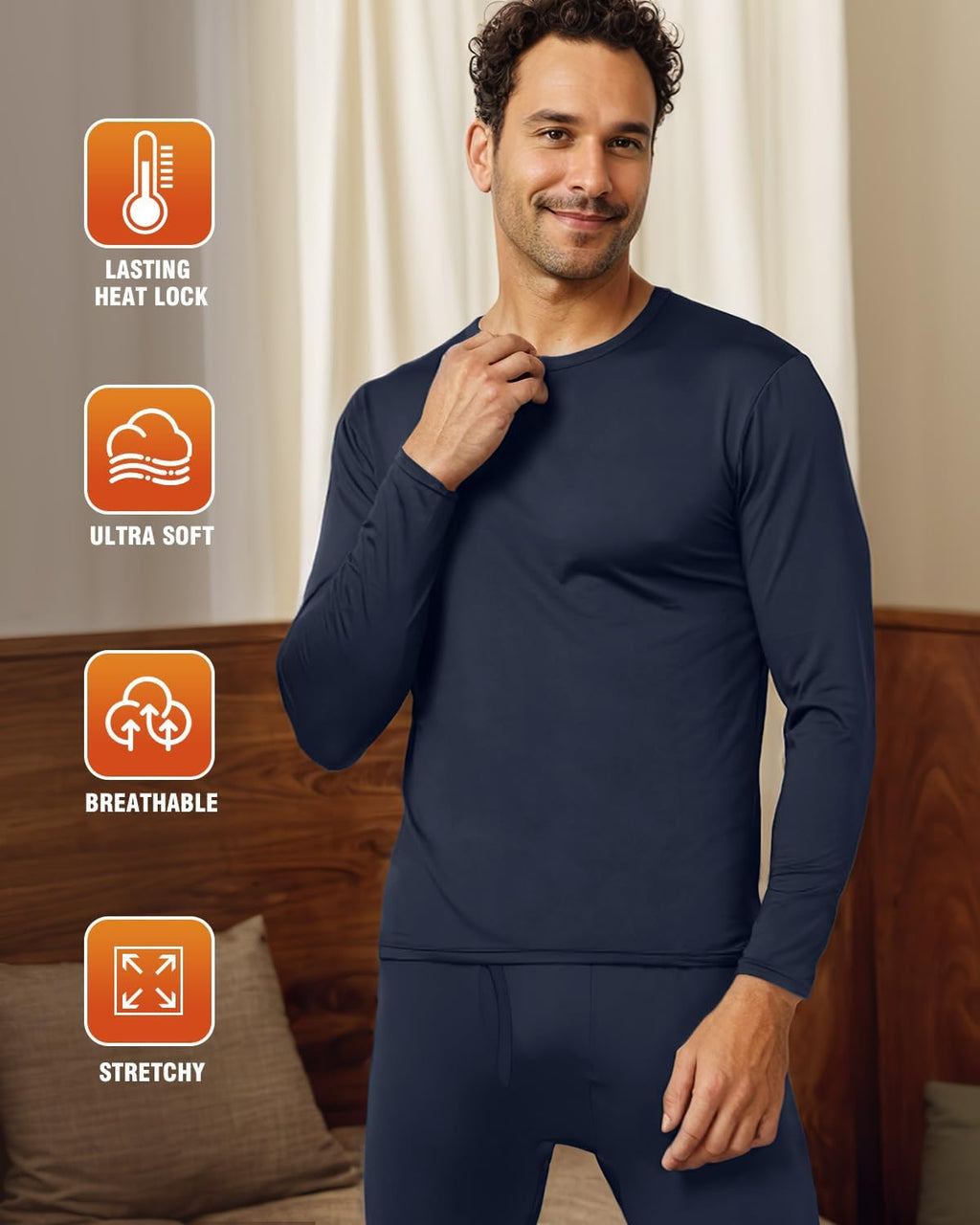 Thermal Underwear Long Johns for Men Cold Weather Base Layer Set