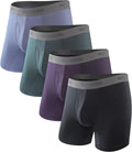BAMBOO COOL Men's Boxer Briefs Ultra Breathable Underwear Multipack