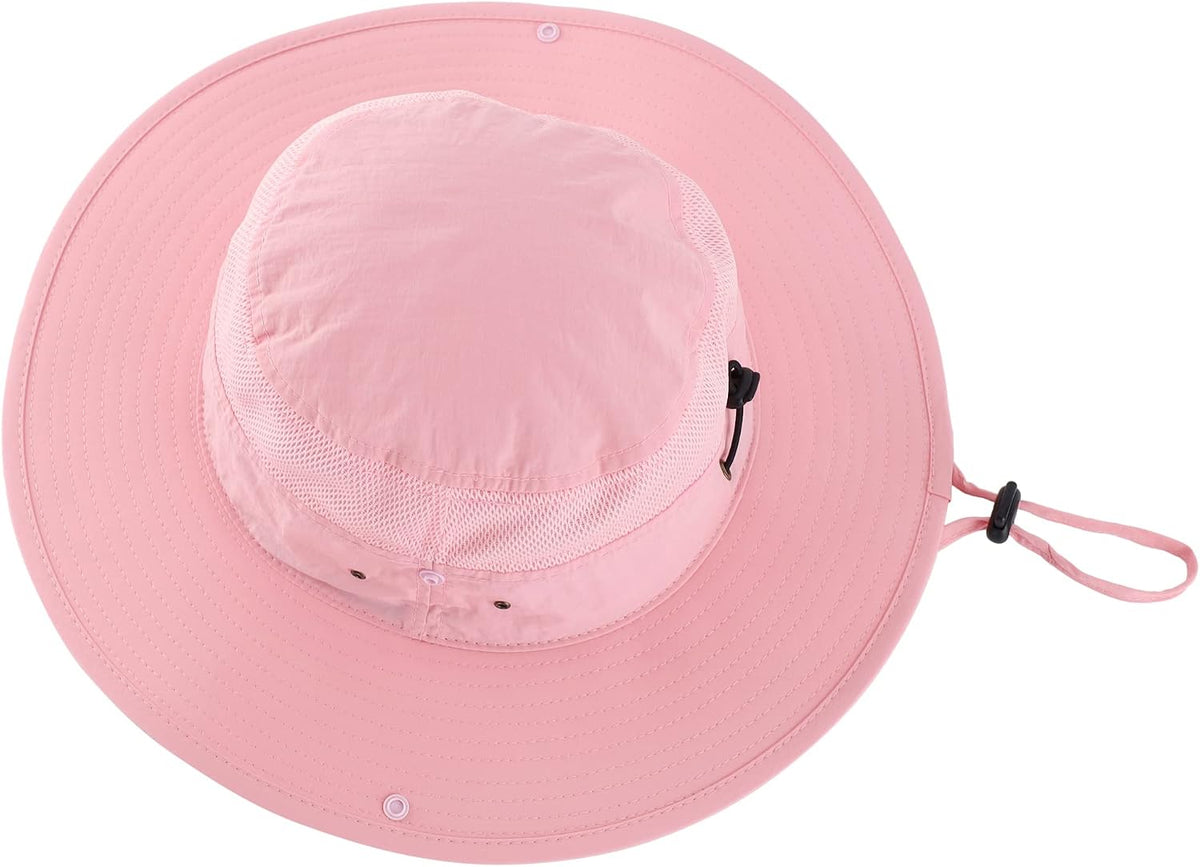 Connectyle UPF 50+ Wide Brim Sun Hat for Men Breathable Cowboy Boonie Hats Outdoor Bucket Hat for Fishing Hiking Safari