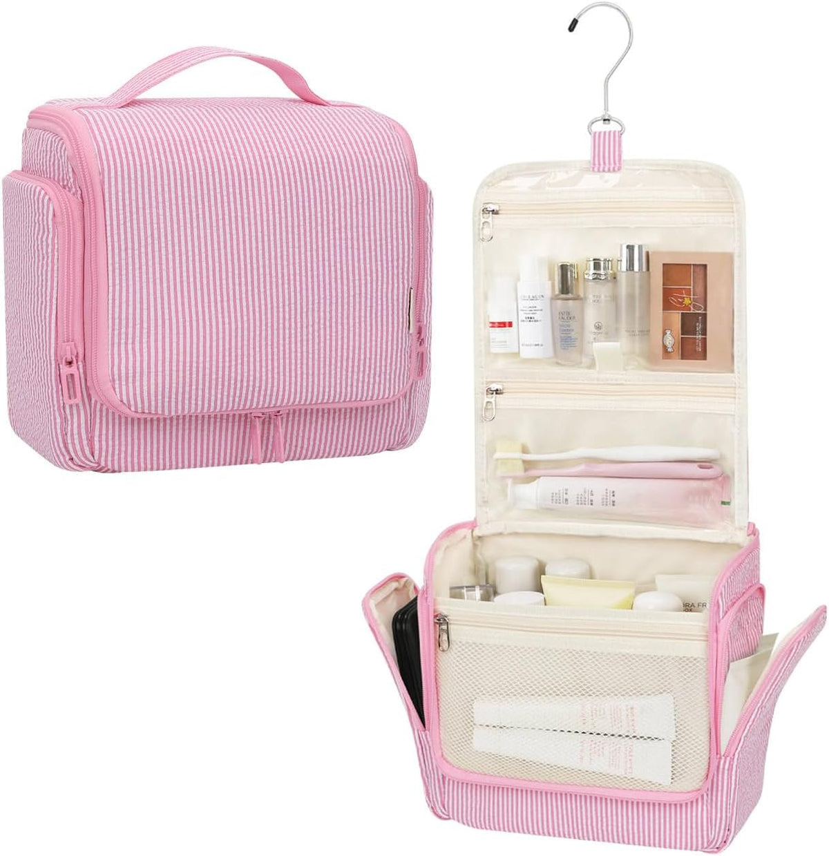 Relavel Travel Hanging Toiletry Bag, Makeup Bag for Women Girls Kids Gifts