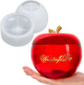 5“ Large Apple Jar Resin Mold, Jar Mold Christmas Epoxy Resin Mold with Lid