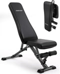 AIRHOP Foldable Workout Bench, 90° to -30° FID Weight Bench for Home Gym
