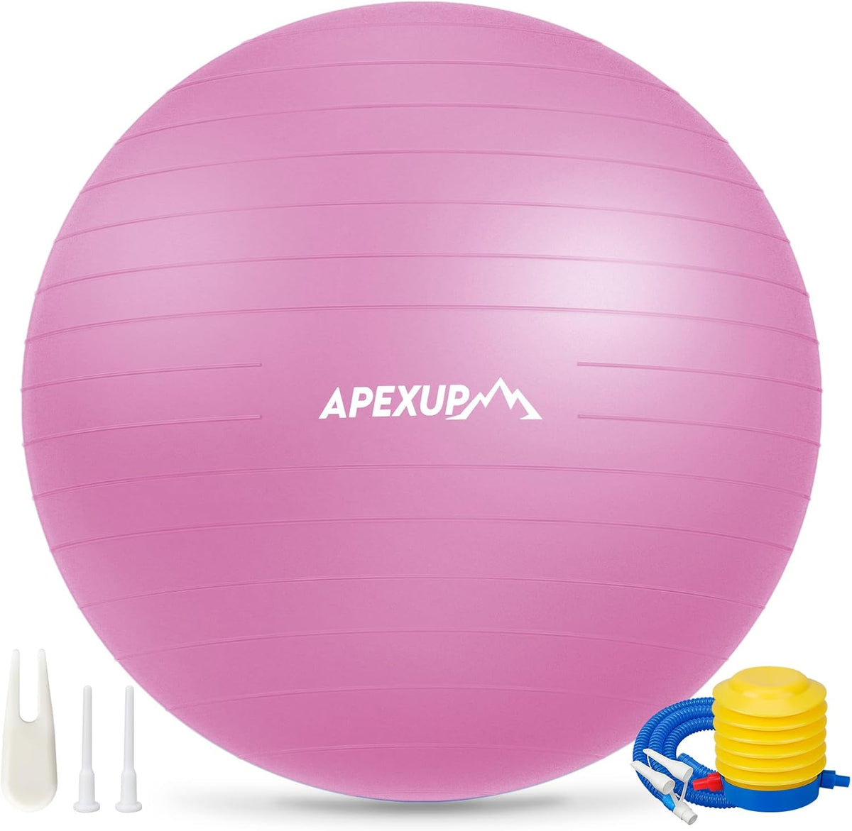 APEXUP Yoga Ball, 660 lbs Anti-Burst Exercise Ball with Pump, 5 Sizes