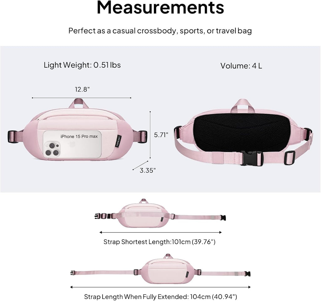 TOPEAST Waist Pack Large Capacity Fanny Pack with Water Bottle Pocket