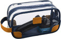 Lermende Clear Toiletry Bag for Traveling, Large Toiletry Bag for Men. Hanging Dopp Kit/Travel kit/Clear Mens Bag/Unisex Bathroom Travel Bag for Mens(Blue)