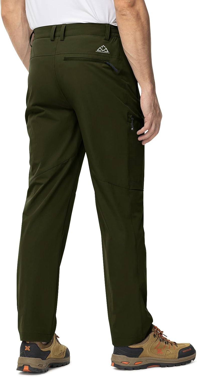TBMPOY Mens Hiking Pants Lightweight Water Resistant Travel Outdoor Fishing