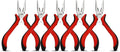 5-Pack 5" Small Needle Nose Pliers,Mini Jewelry Pliers with Cutter