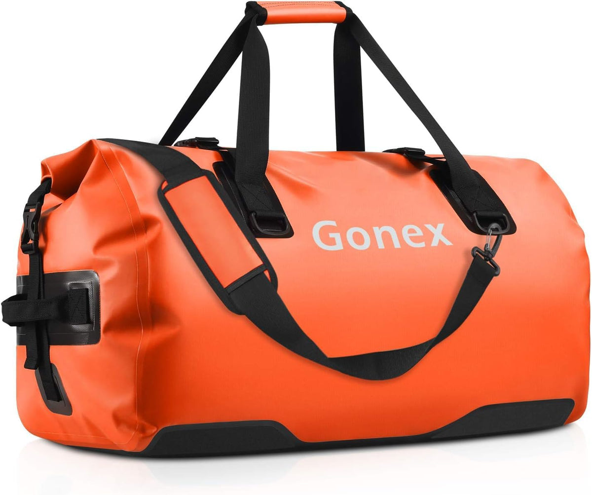 Gonex Waterproof Duffel Bag, 40L/60L/80L Roll-Top Travel Kayaking Dry Bag