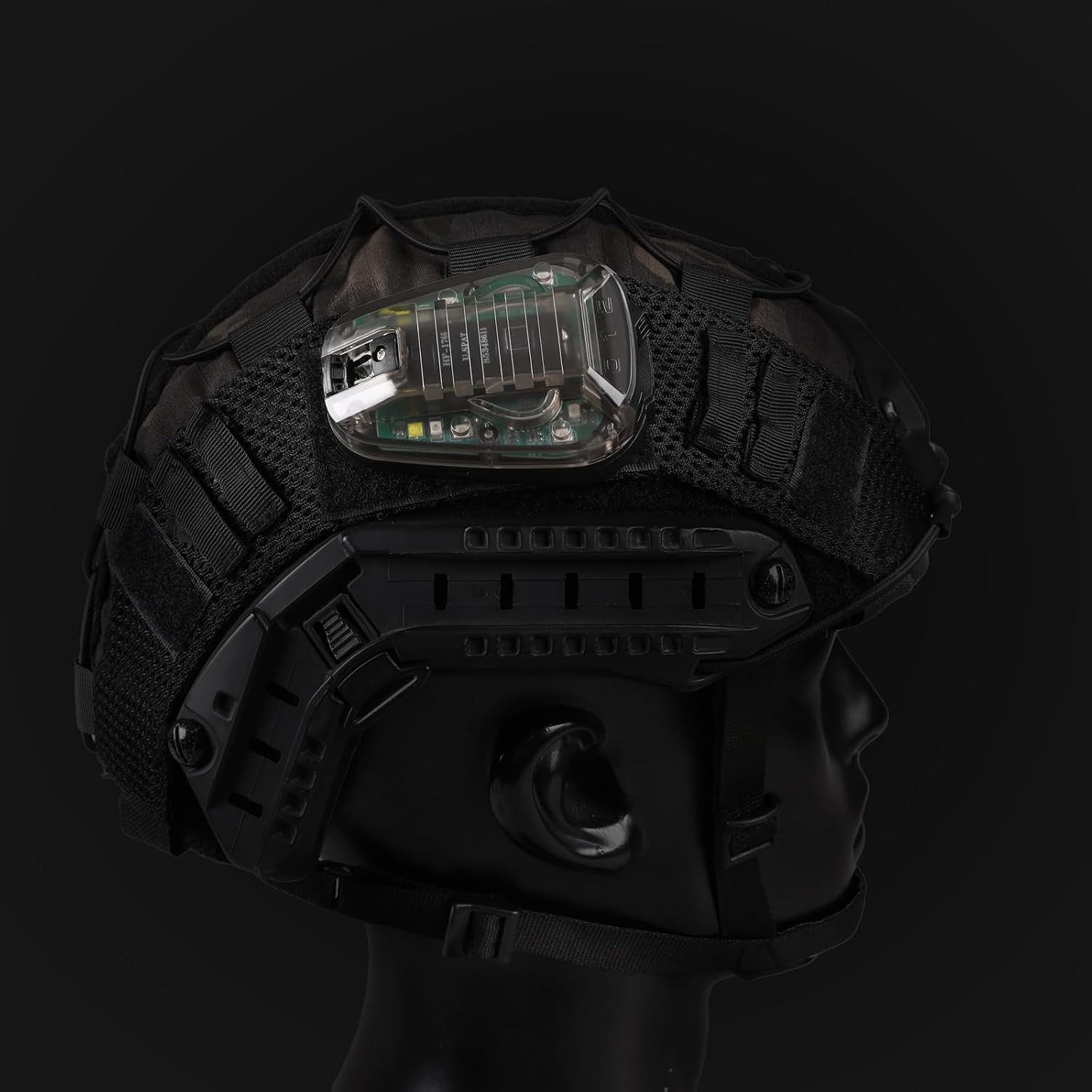 Tactical Helmet Light,4 Modes Visible LED IR Constant-on/Strobe,Waterproof Ladybird Lamp Survival Signal Light for Outdoor Sports Survival Signal Light,1*CR123A Battery Included.