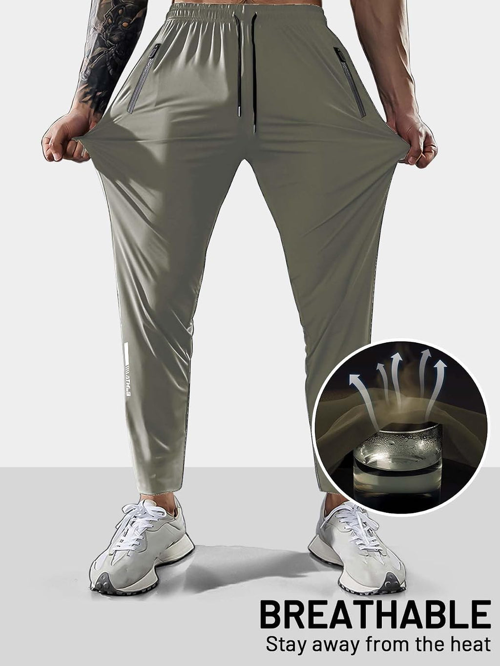 Hidkat Men's Hiking Pants Quick-Dry Lightweight Sweatpants