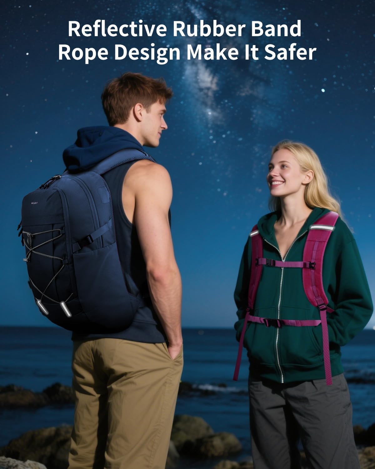 ECOHUB Hiking Backpack 30L Travel Backpack Lightweight Casual Daypack Water Resistant Camping Bag Outdoor Sports Back pack for Men Women