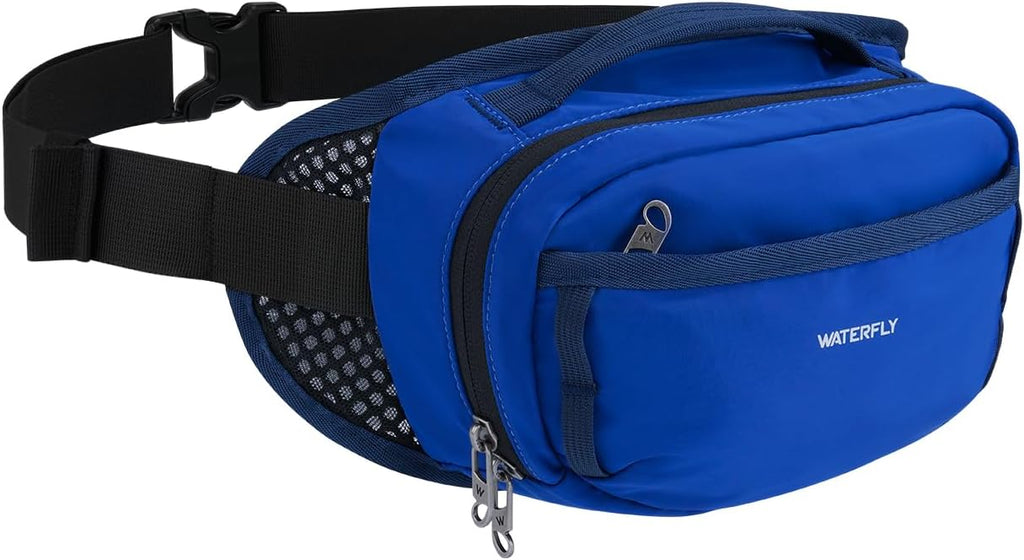 WATERFLY 2.2L RFID Fanny Pack: Bellows-Style Openning Everywhere Belt Bag