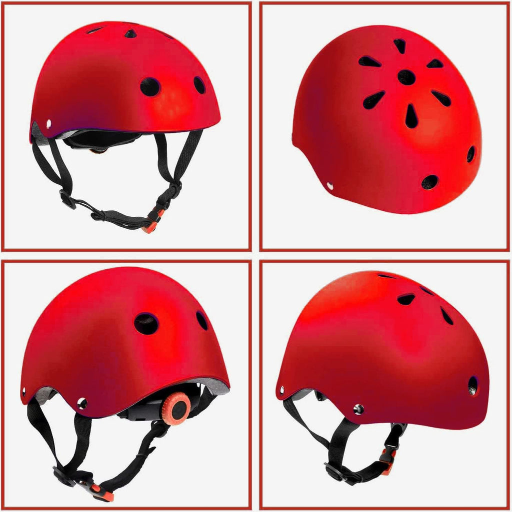 Kids Bike Helmet Skateboard Knee Pads - Kids Helmet Elbow Pads Wrist Guards Adjustable for 5~15yrs Girl Boy Kids Protective Gear Set for Sport Cycling Bike Roller Skating Scooter