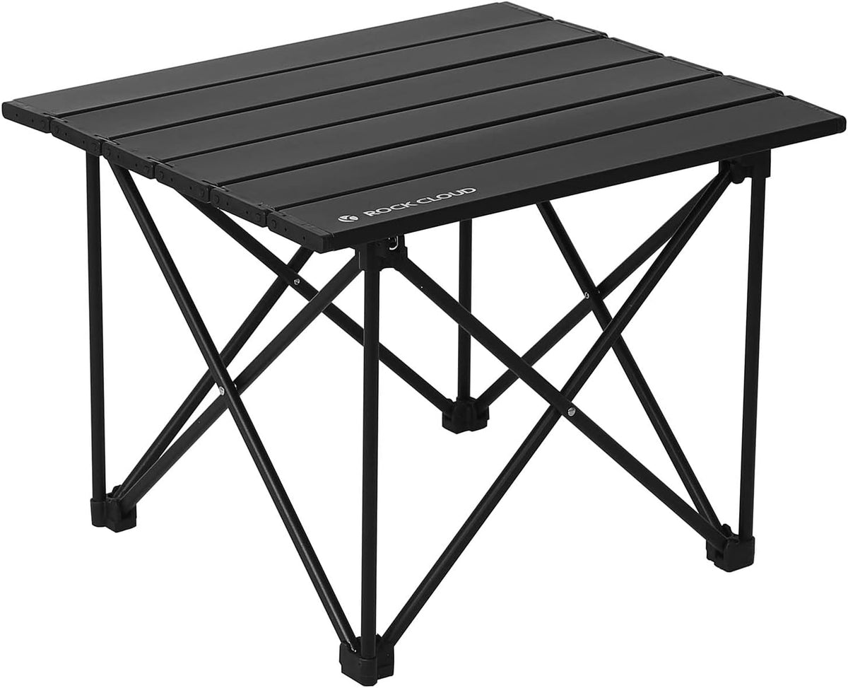 ROCK CLOUD Portable Camping Table Ultralight Aluminum Camp Table Folding Compact Beach Table for Camping Hiking Backpacking Outdoor Picnic