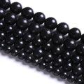 8MM 46PCS Natural Stone Shungite Beads Crystal Loose Beads for Jewelry Making DIY Bracelet