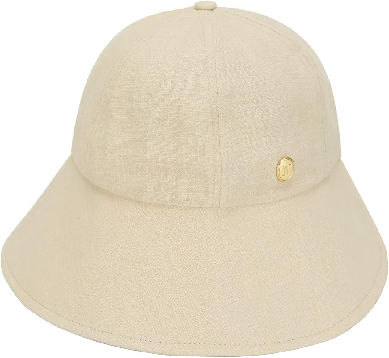 WHITE SANDS MOJA Linen Blend Victorian Bonnet Hat Sun Cap, Foldable Summer Visor | NEW Katy