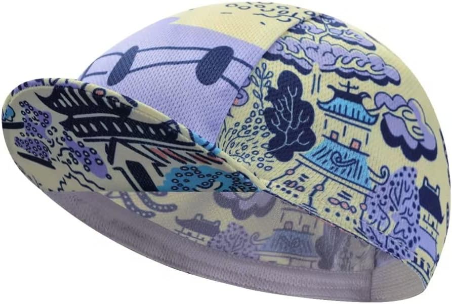 Funny Cycling Cap - Polyester Cycling Hat-Under Helmet - Cycling Helmet Liner Breathable&Sweat Uptake