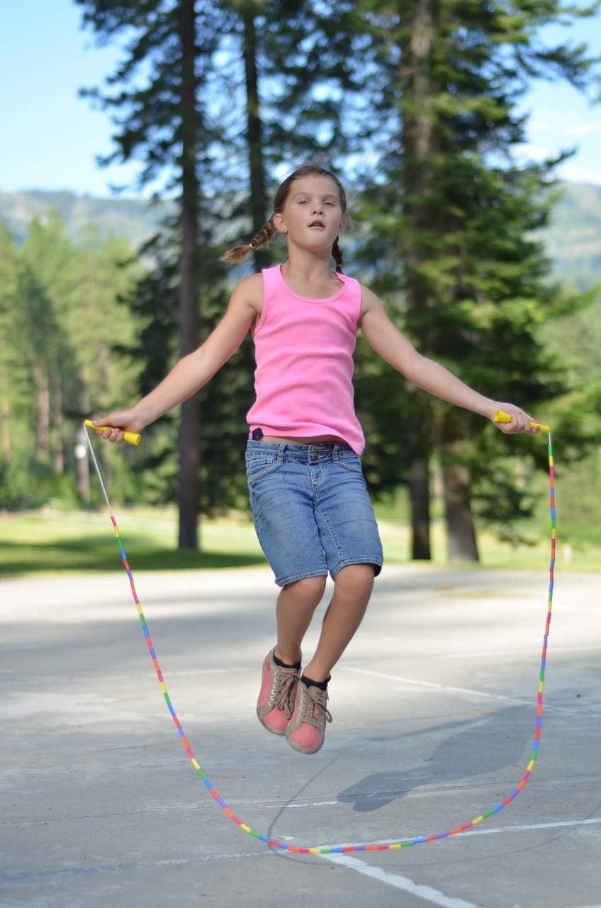 Elite Jumps Beaded Kids Jump Rope, Adjustable