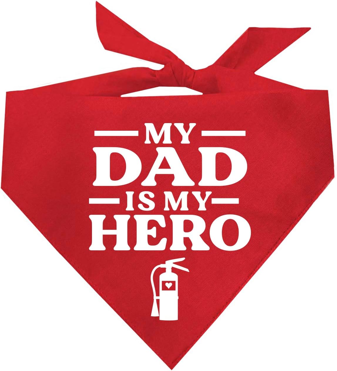 My Dad is My Here Firefighter Dog Bandana (Hot Pink, OS 338)