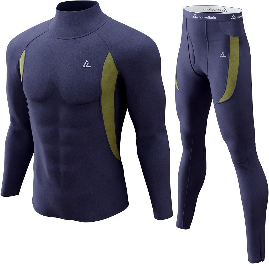 Mens Thermal Underwear Long Johns Set Cold Weather Hunting Base Layer
