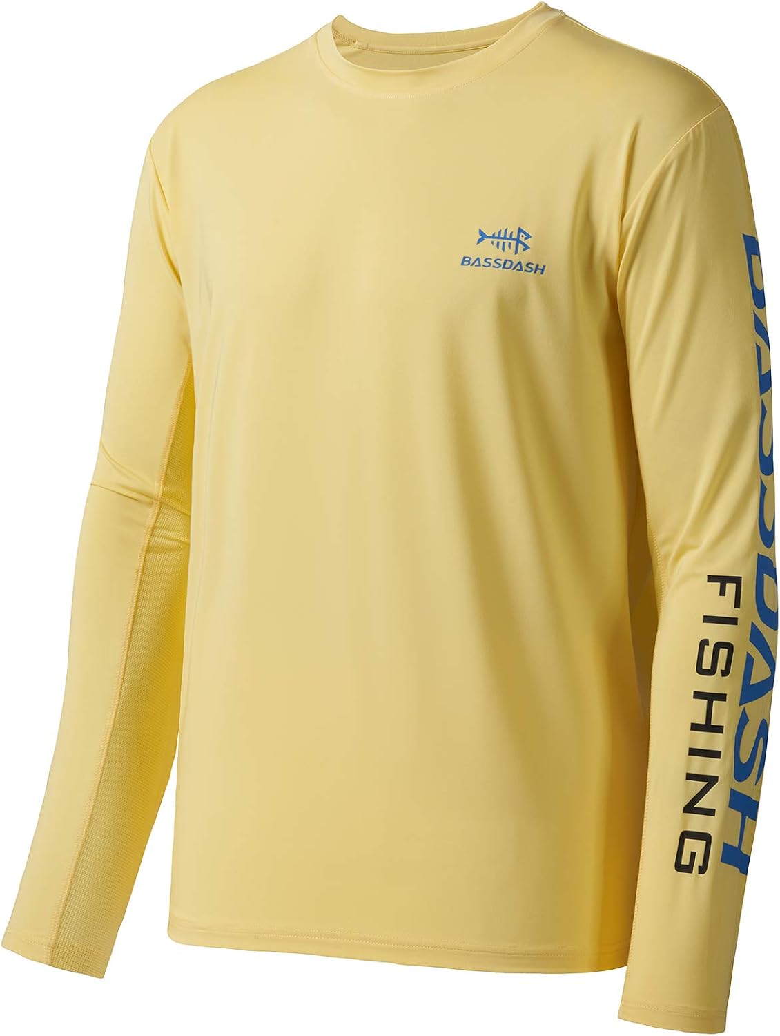 BASSDASH Fishing T Shirts for Men UV Sun Protection UPF 50+ Long Sleeve Tee T-Shirt