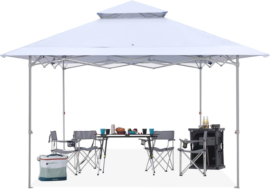 ABCCANOPY 13x13 Instant Pop Up Canopy Tent, Double Vented Top, White