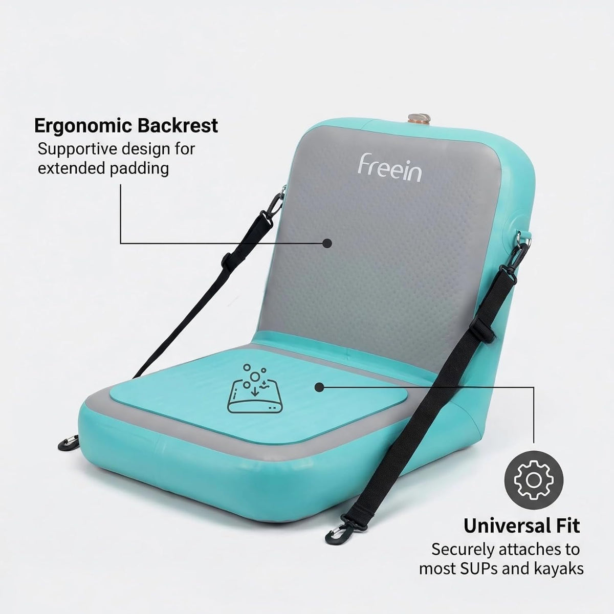 Freein 4" Drop-Stitch Inflatable Paddle Board Seat Cushion for SUP & Kayak