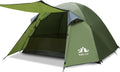 Night Cat Camping Tent 2 3 Persons with Porch Family Backpacking Tent Double Layers Waterproof Easy Clip Setup 7x6x4.3ft Porch Pole Not Inlcuded