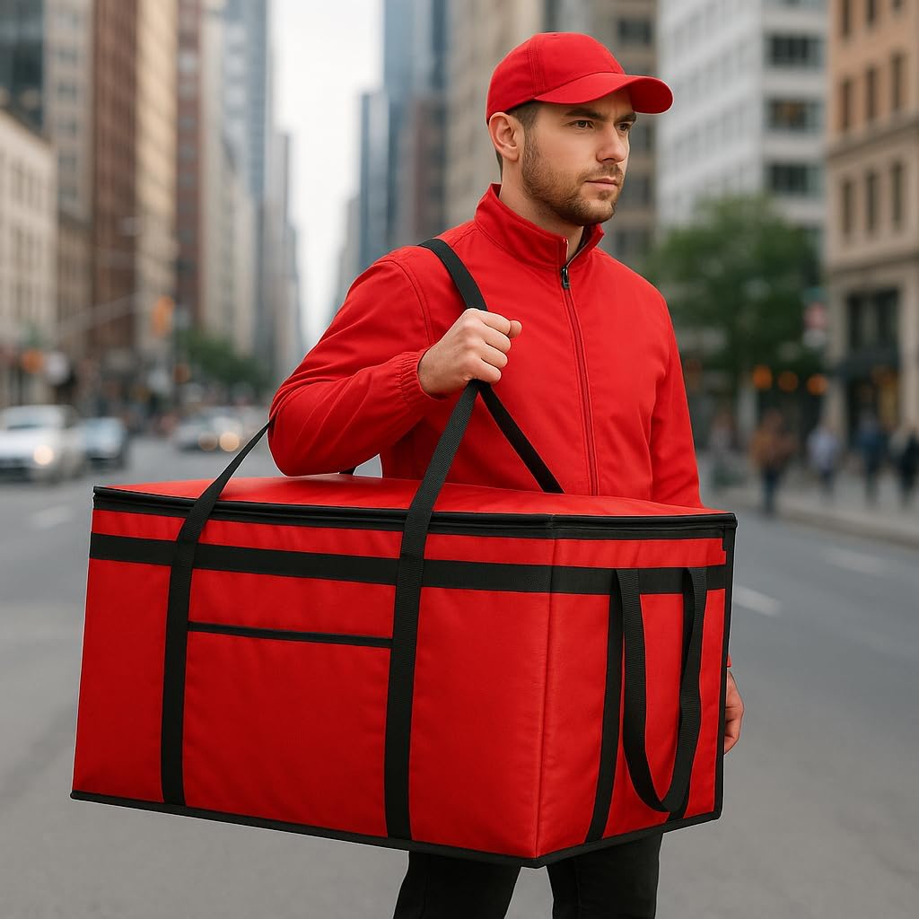 musbus XXXL Insulated Food Delivery Bag Cooler Bags Keep Food Warm Catering