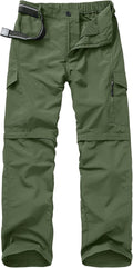 linlon Boy Scout Pants Hiking Mens Convertible Zip Off Safari Fishing