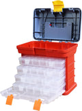 Torin Portable Tool Box, Small Parts Organizer with Drawers, tackle box