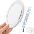 Combuh Rechargeable Motion Sensor Ceiling Light with Remote Wireless, 60 Days Battery Powered Shower Lamp Magnetic Dimming Timing Stick on Cordless Lighting for Closet Pantry without Electricity 2Pack