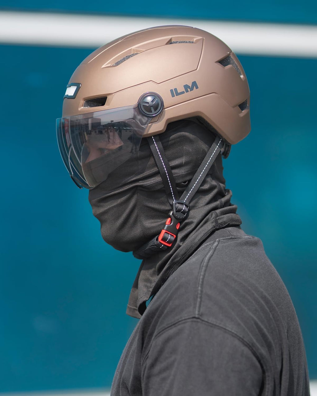 ILM Adult Bike Helmet with LED Front Back Light Bicycle Helmets E3-10L