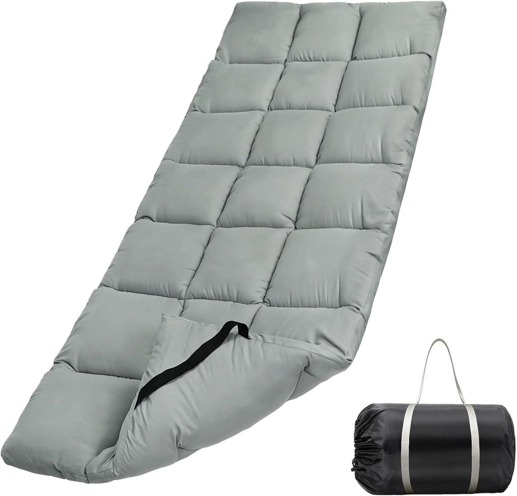 Tuphen Cot Mattress Pad-Cot Pads for Camping, Cot Mattress Topper, Camping Mattress Sleeping Pad 75"x30" Soft Lightweight Quilted Pads for Camp Cot/RV Bunk/Narrow Twin Beds