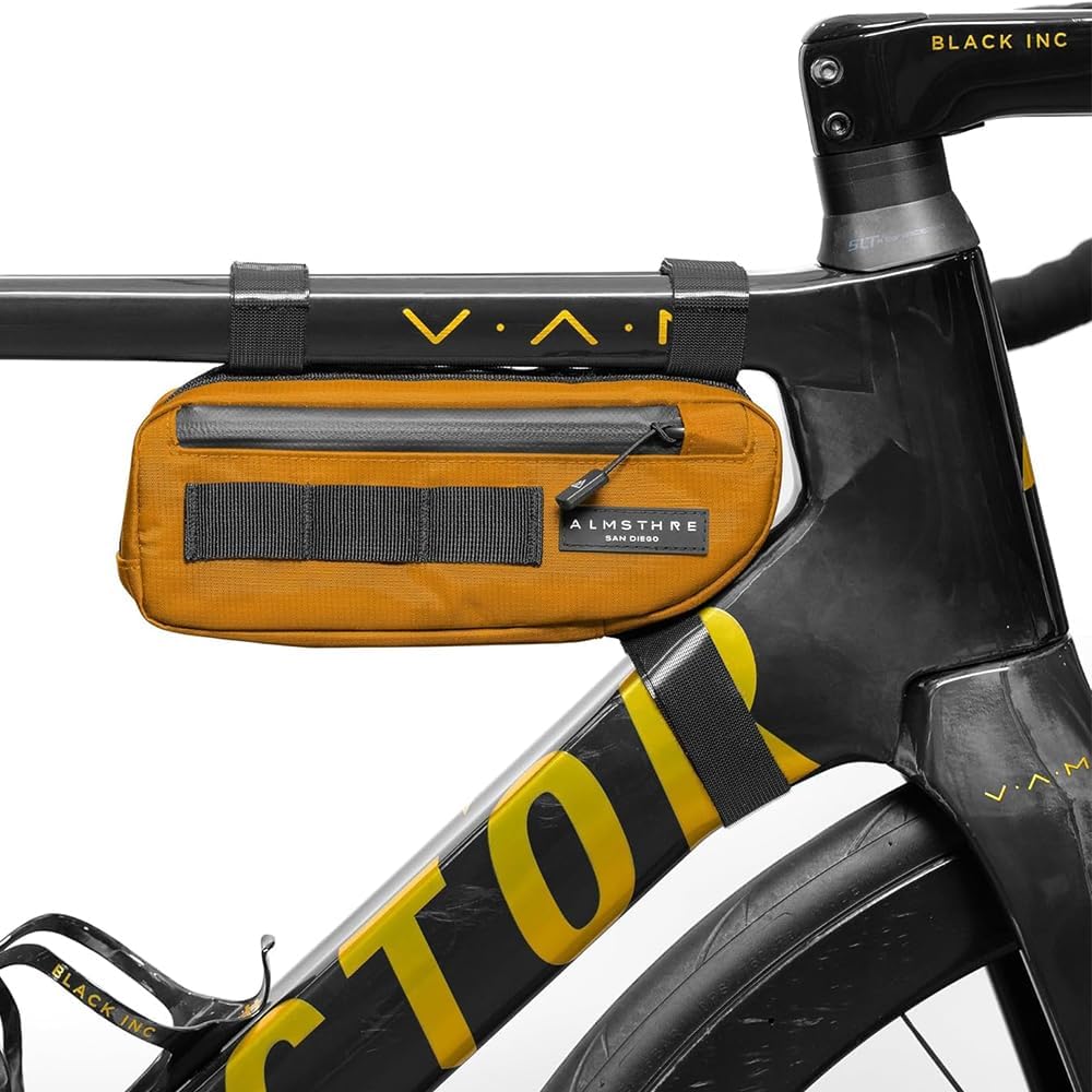 ALMSTHRE Bike Frame Bag | Weather-Resistant, Waterproof Zippers & Dual-Sided Access for Road, MTB, and Ebike Frames