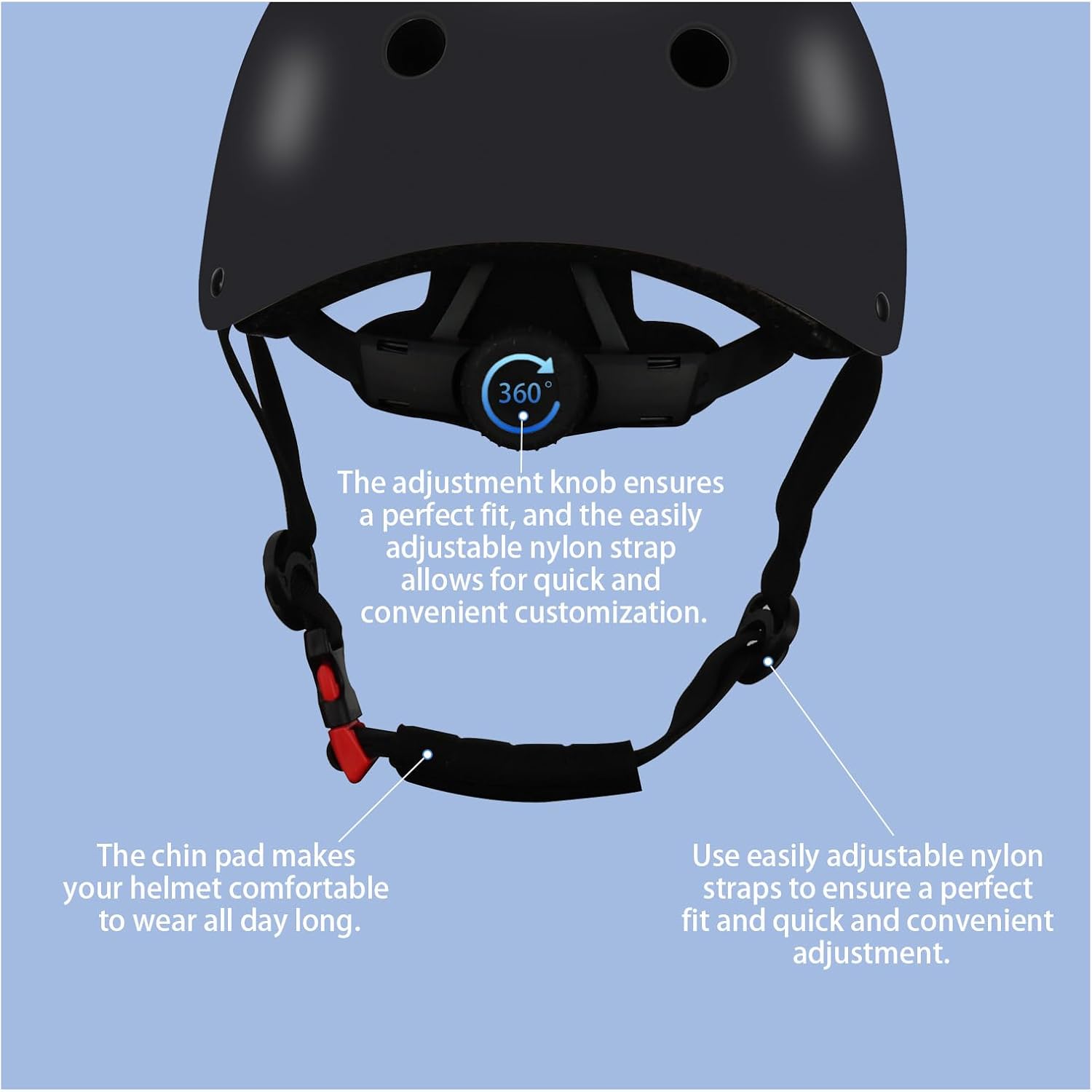 Color Gradient Adjustable Kids Bike Helmet with Knee & Elbow Pads Set | Multi-Sport Safety Gear for Boys & Girls Ages 5-14 | Skateboarding, Scooters, Roller & Inline Skating, Longboarding