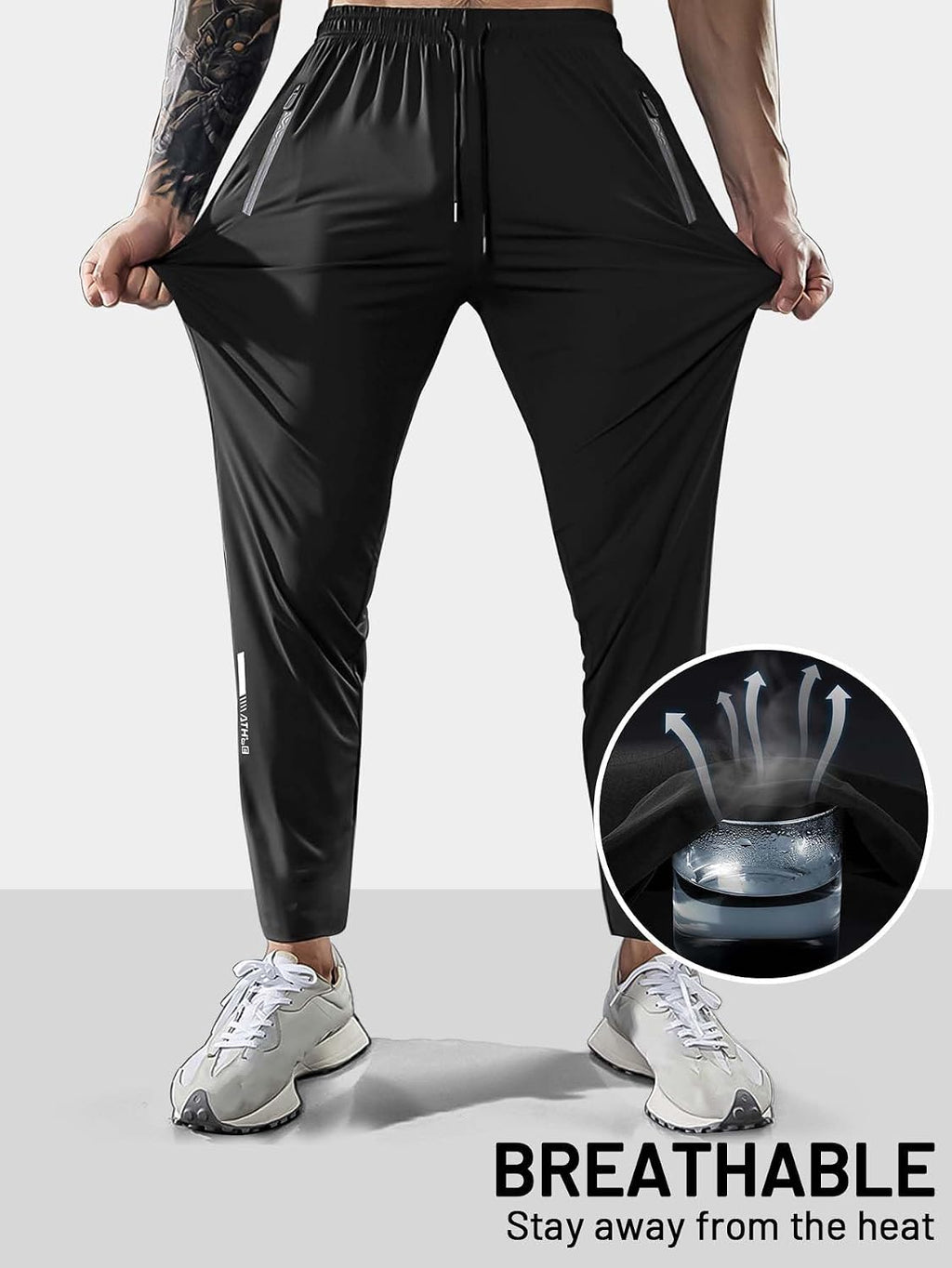 Hidkat Men's Hiking Pants Quick-Dry Lightweight Sweatpants