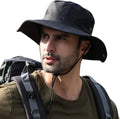 Sun Hats for Men Women UPF 50+ Wide Brim Bucket Hat Waterproof Packable Cowboy Hat for Fishing Beach Safari Gardening Golf