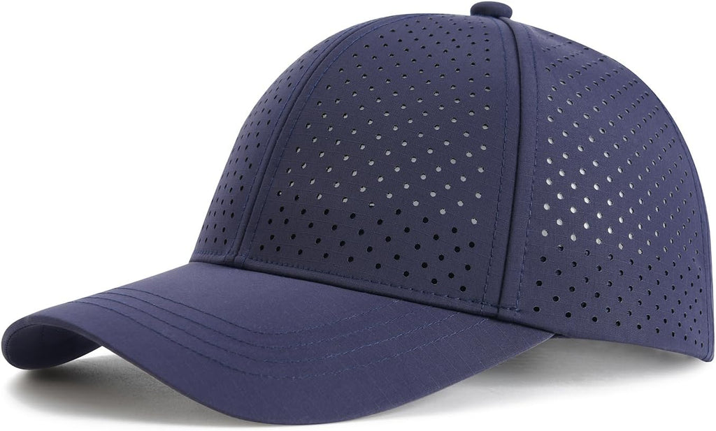 FEINION Men Laser Mesh Breathable Snapback Baseball Cap