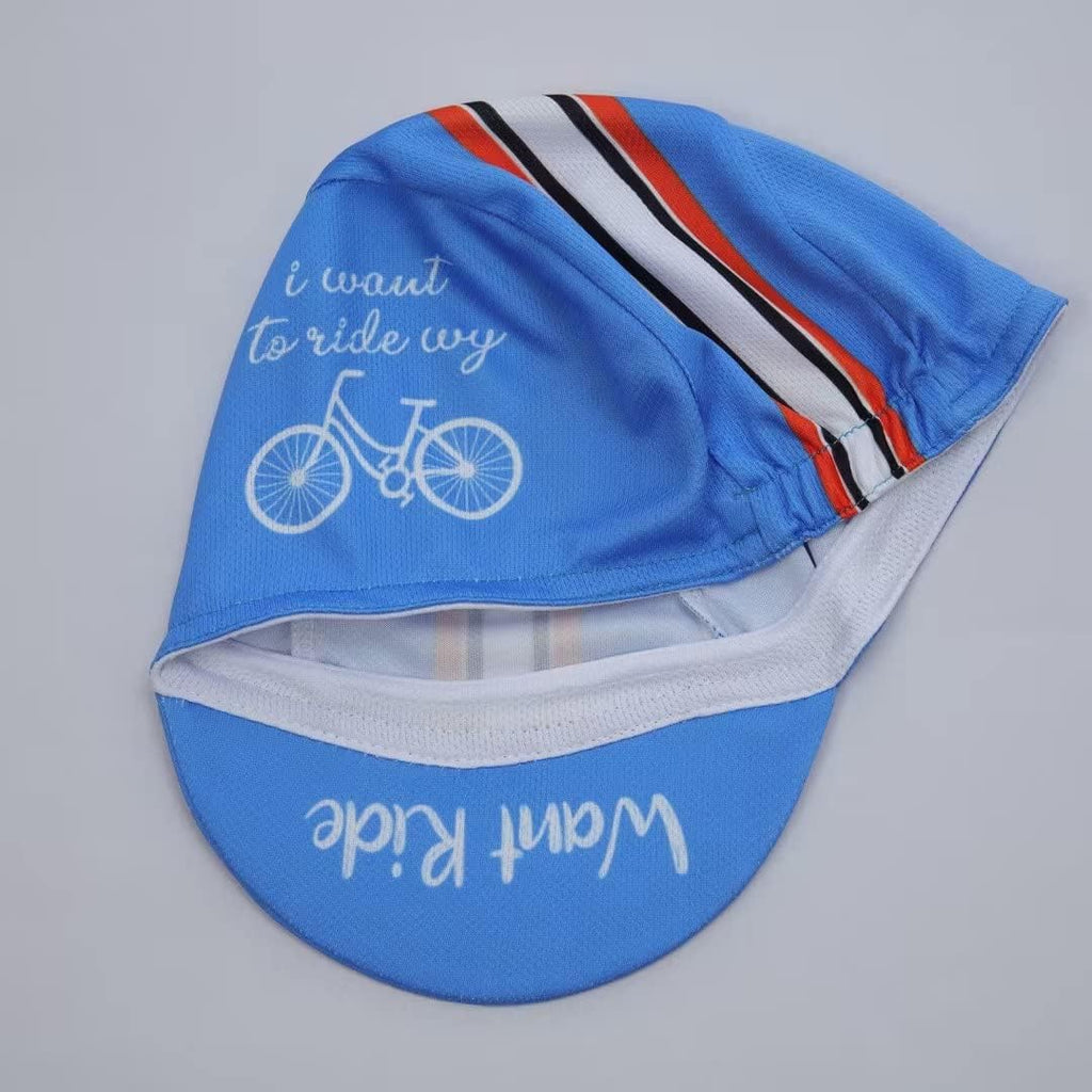 Man's Cycling Cap - Polyester Road Cycling Hat-Under Helmet - Cycling Helmet Liner Breathable&Sweat Uptake