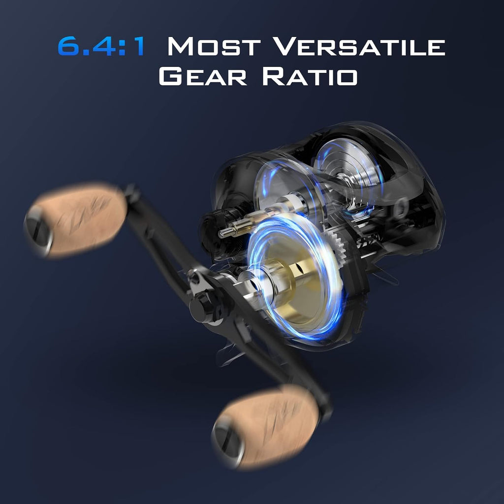 KastKing Megatron 100&200 Baitcasting Reels, Low Profile, High Capacity
