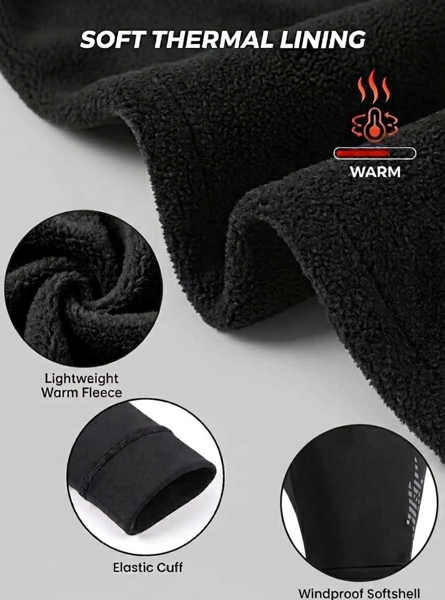 Winter Gloves Men Women: Soft Thermal Touch Screen Running Gloves