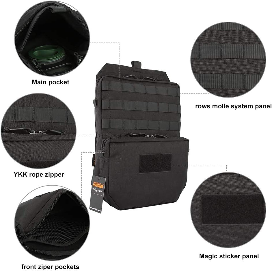 EXCELLENT ELITE SPANKER Tactical MOLLE Hydration Pack for 3L Water Bladder