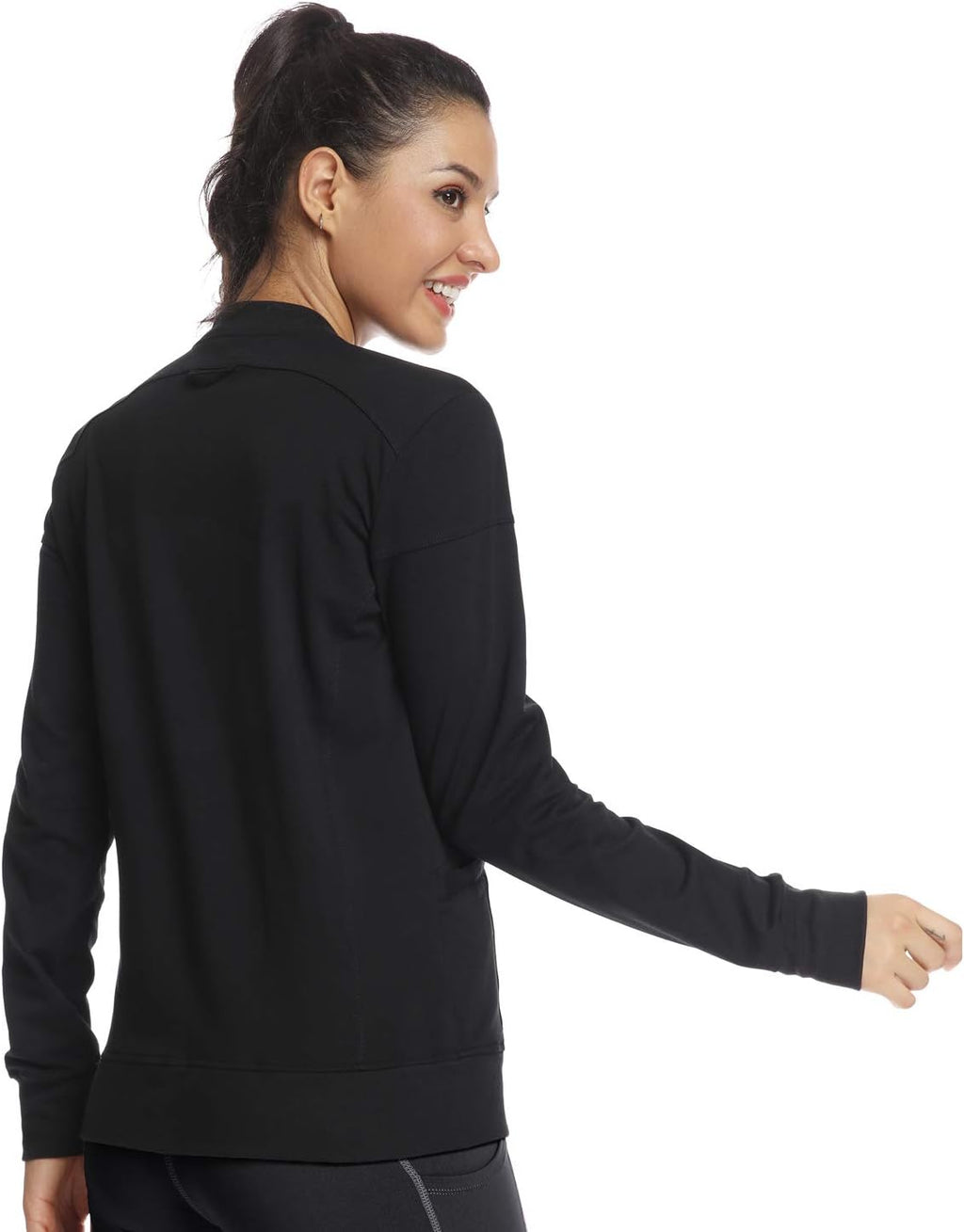 JEYONG Women's Zip Front Warm-Up Jacket