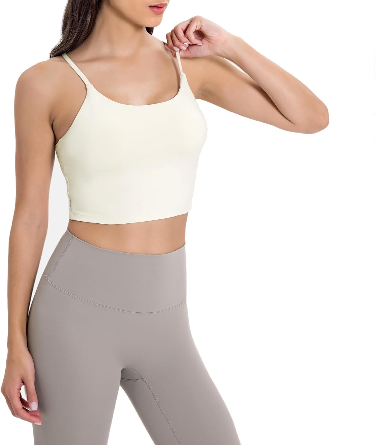 Lemedy Women Padded Sports Bra Yoga Tank Top