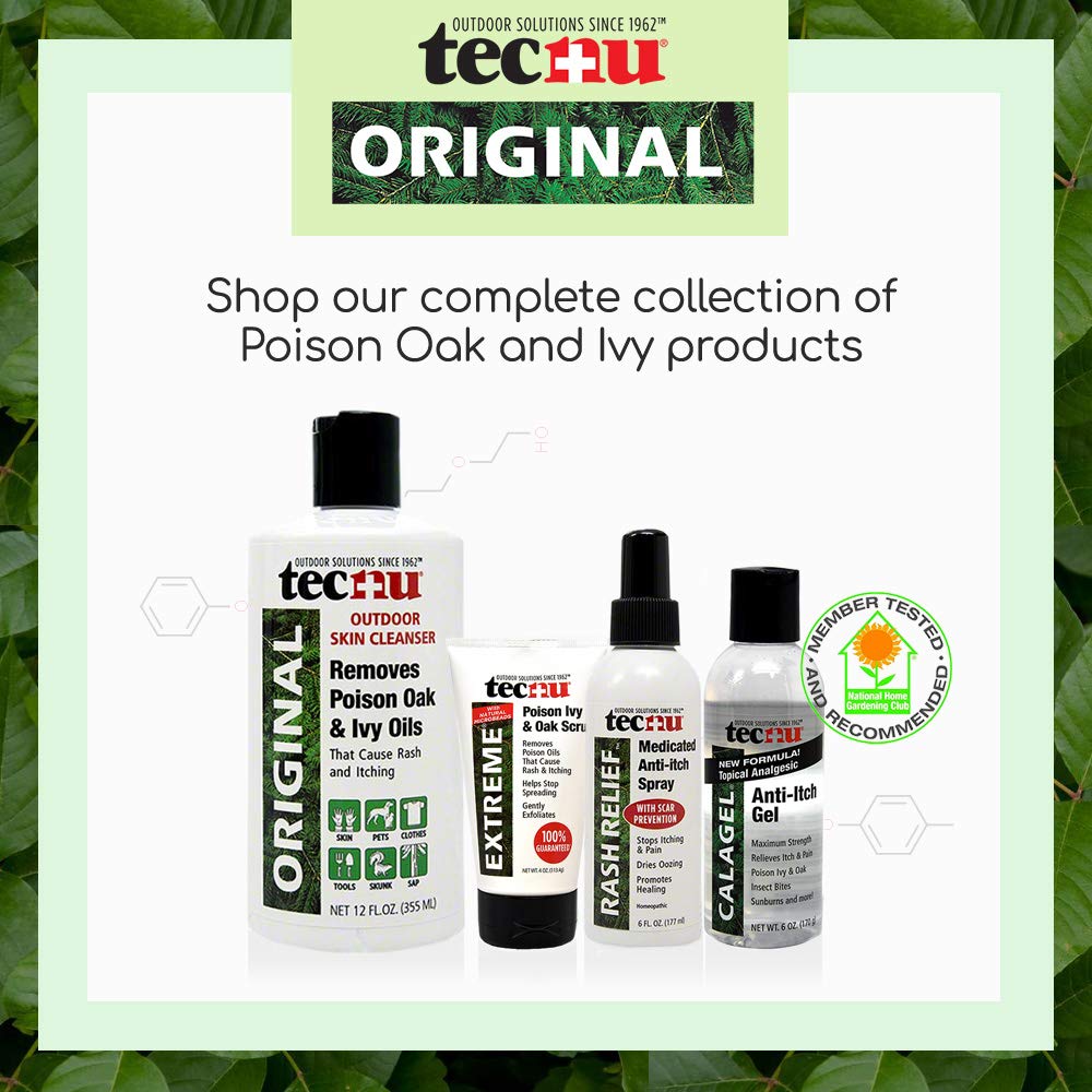 Tecnu Original Poison Oak & Ivy Outdoor Skin Cleanser - First Step in Poison Ivy Treatment, Camping Essentials, 12 Fluid Ounce